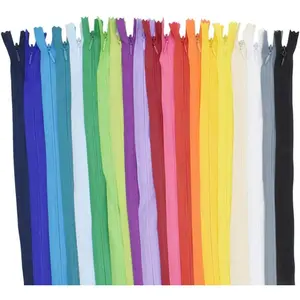 40 count 20 Inch Mixed Colors Nylon Invisible Zippers Sewing for Tailor Sewing Crafts, Dresses, Skirts, Pillows DIY Crafter's Special (20 Colors)