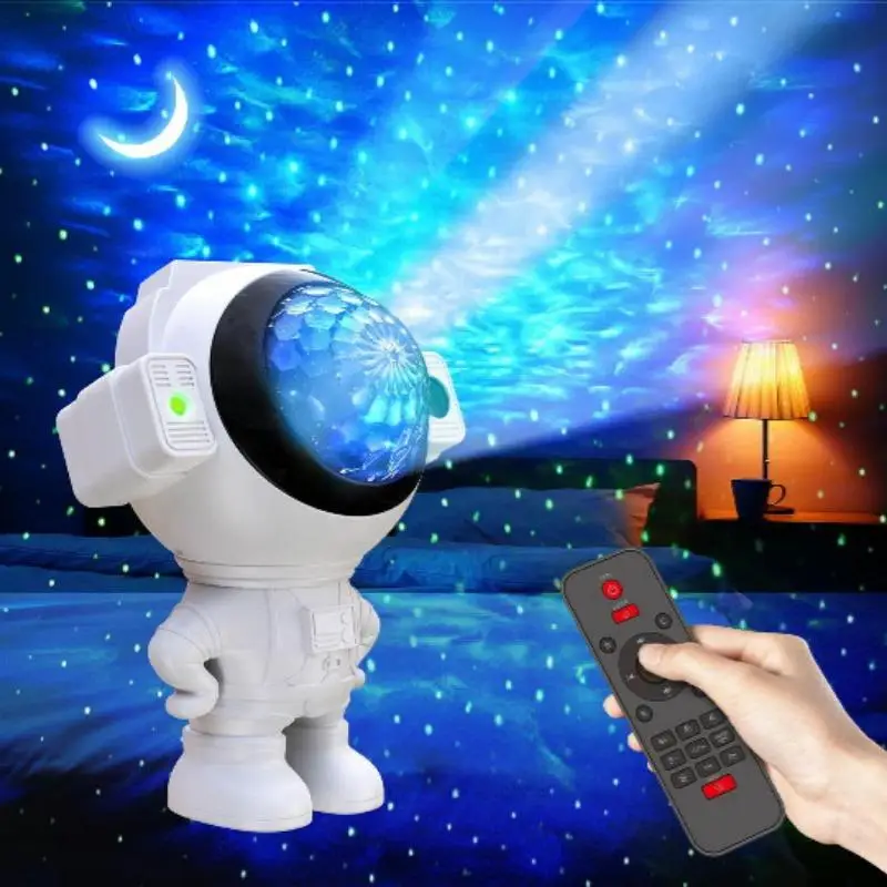 Astronaut Projector Night Light for Summer Gift, USB Galaxy Starry Sky Projector Lamp with Remote Control, Decorative Ambient Light, Projectors LED Li