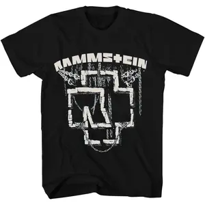 Classic Rammstein Logo Tee POD Rock Band Merch for Fans