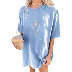 Womens Oversized Graphic Tees Short Sleeve T Shirt Casual Vacation Top