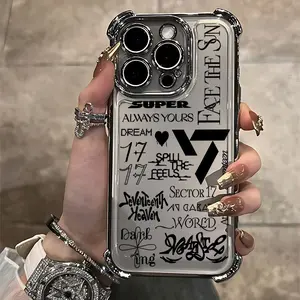 Phone case: Hot Fashion KPOP S-SEVENTEENS Phone Case Suitable for iPhone 17 16e 16 15 14 13 12 11 Mini Pro Max Air X XR XSMAX 8 7 Plus Anti Fall Transparent Soft Back Cover
