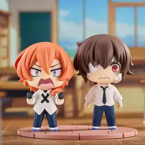 7cm Bungou Stray Dogs Anime Figure Kawaii Dazai Osamu Action Figure Cute Nakahara Chuuya Figurine PVC Collection Model Doll Toys