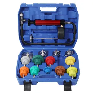Radiator  Tester Kit, Coolant  Tester and Vacuum Refill Kit for Automotive Cooling System Water Tank Leakage Detection (Universal Fit 15 count)