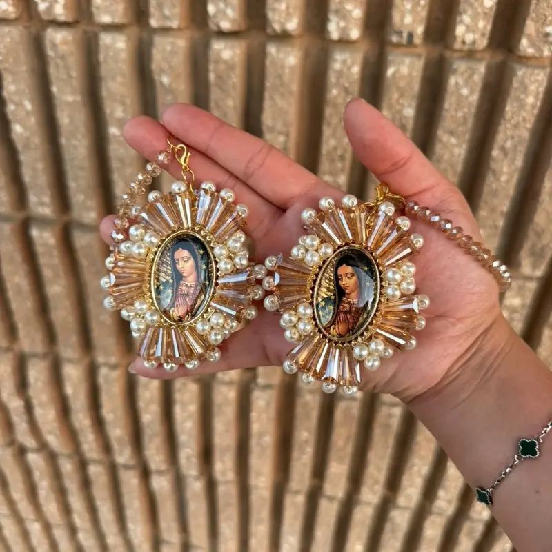 Handmade Virgin of Guadalupe Crystal Blessing