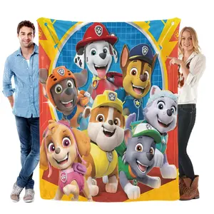 3D P-Patrol Cute Cartoon Dog HD Blanket,Soft Throw Blanket for Home Bedroom Bed Sofa Picnic Travel Cover Blanket Kids Gift Cover