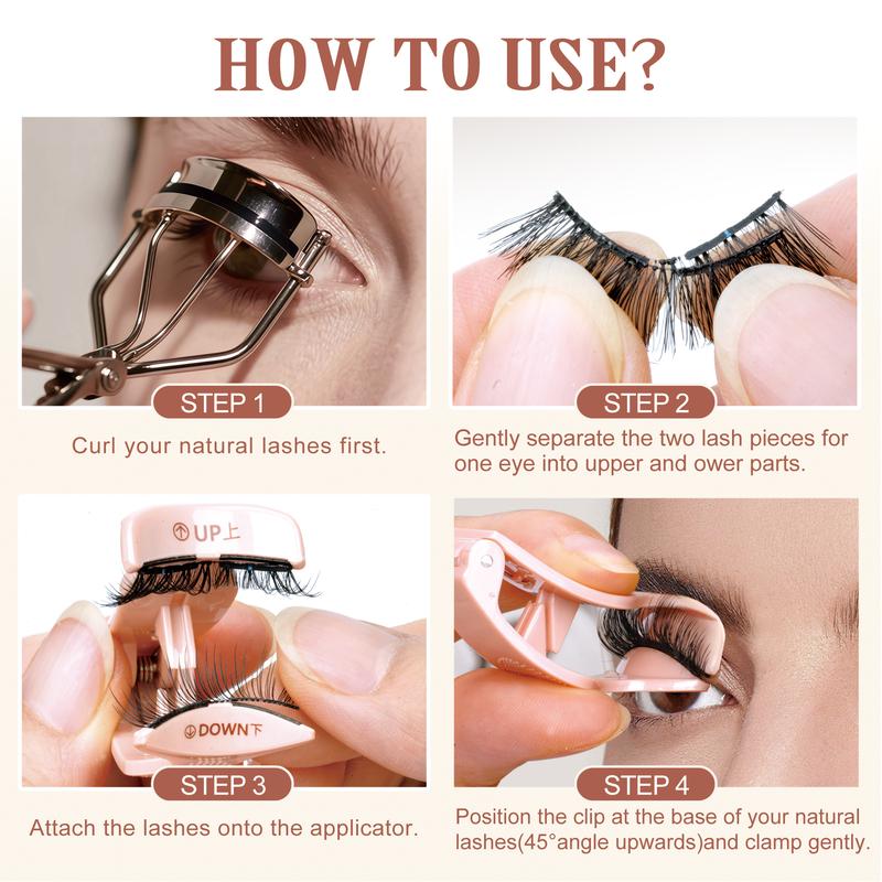 Valentine's & Galentine's Day Gift | Wffenhefragrance No-Glue Magnetic Eyelash Kit | 3D Soft Lightweight Natural Eyelashes with Applicator & Storage Box | Easy Apply Remove Reusable Eco-Friendly