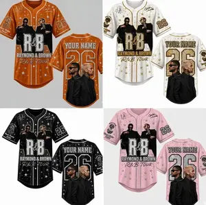 2026 Baseball Jersey, Personalized Concert Tour Shirt, Hip Hop R&B Fan Outfit, Music Merch Gift(not bling)