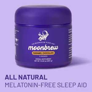 MoonBrew Caramel Chocolate MagnisiREM (Magnesium) All Natural Cozy Sleep Aid