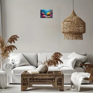 Whimsical8x12InchAluminiumCoralReefDecal:AVibrantUnderwaterSceneforYourHomeorOffice