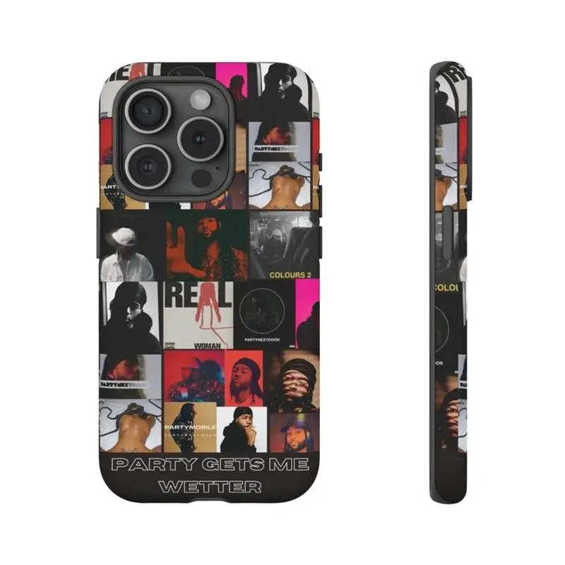 PartyNextDoor Collage Tough Case Themed Phone Case Premium Matte Texture, Protection, Shockproof, Anti-Drop, Anti-Fingerprint For IPhone 17-12, Pro Max, Pro Plus, and Samsung S25-22 Protection Safety