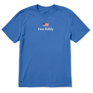 Two Fiddy Short Sleeve Tee, America 250th Anniversary Tee, 4th of July Gift for Her, Patriotic Gift Friend, Comfort Colors
