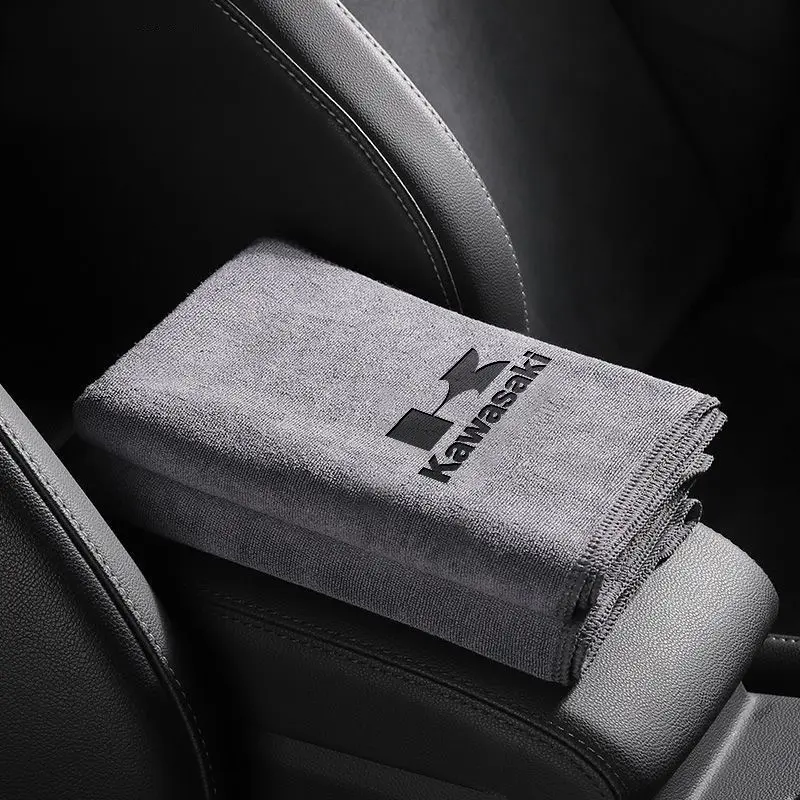 High Quality Microfiber Car Wash Towel Drying Cloth Cleaning Towel Washing Tools Accessories For Kawasaki Vulcan S Z900 ZX-6R 900 250 Ninja 250 650 H2 Z750 Classic Z900SE