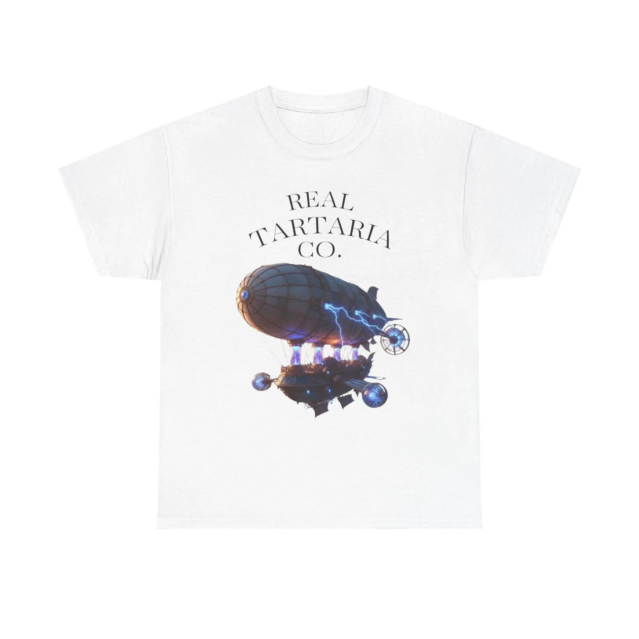 Vintage Airship Unisex Tee, Retro Steampunk Graphic T-Shirt, Historical Aviation Shirt, Cool Blimp Tee, Tartarian Airship Gift, Pilot