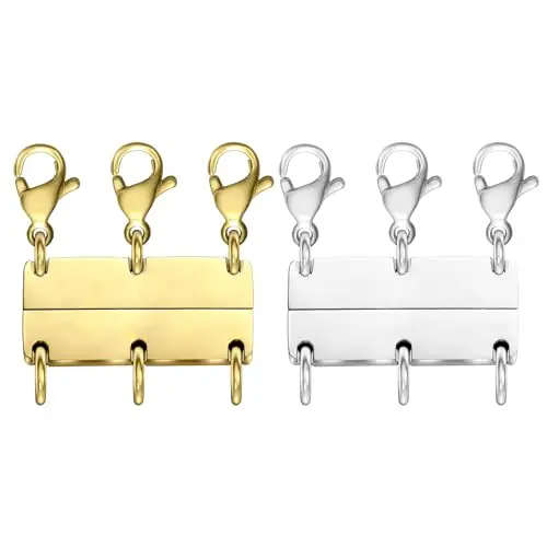 2Pcs | Triple Gold + Triple Silver