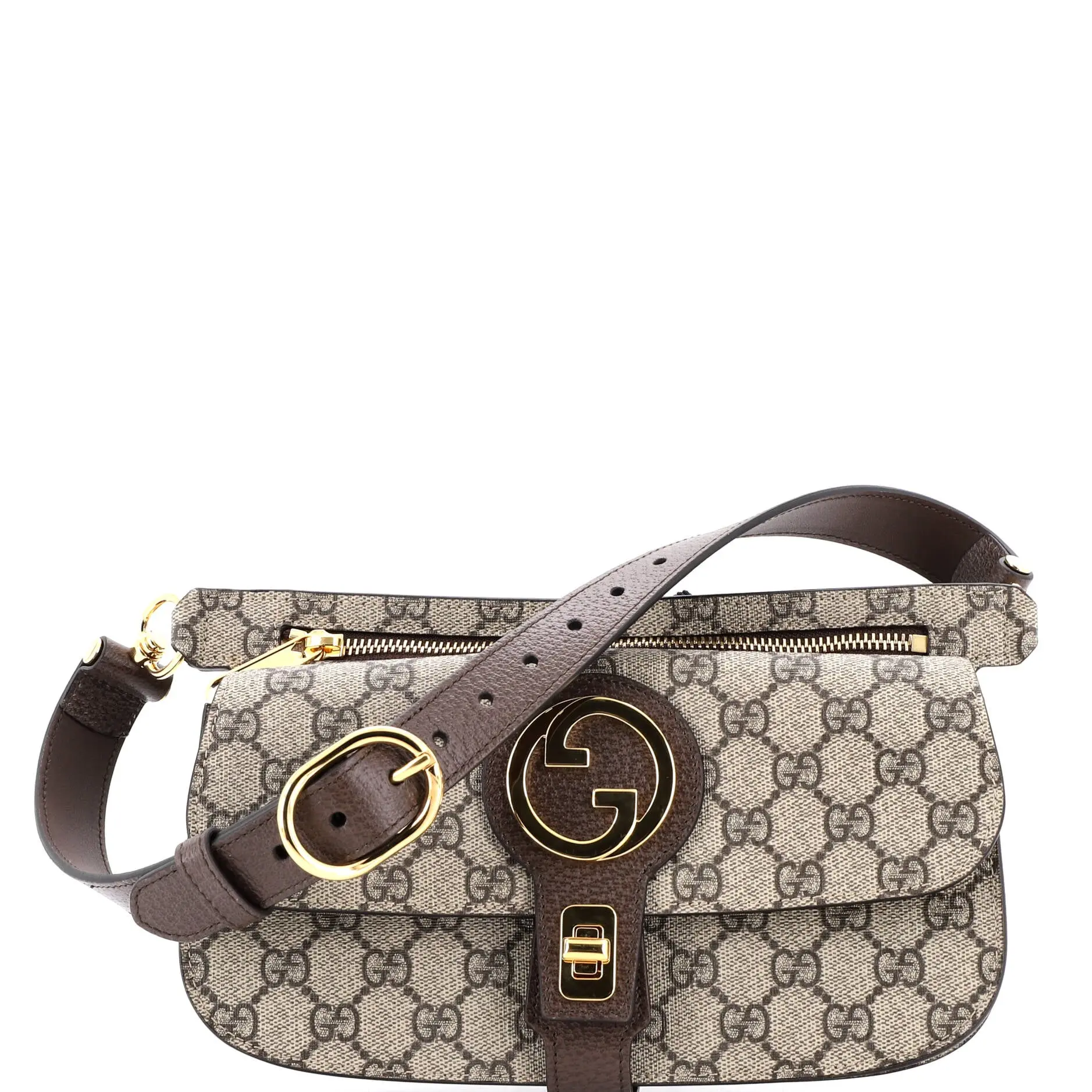 Pre-owned GUCCI material Belt Bags Blondie Flap Pocket Belt Bag GG Coated Canvas by Rebag