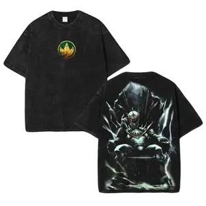 Lord Drakkon - Mighty Morphin Power Rangers Oversized Heavyweight Cotton Vintage Washed Tee, MMPR Shirt, Classic Movie Lover T-shirt, Film Fan Gift, Vintage Shirt For MMPR Fan Menswear Top