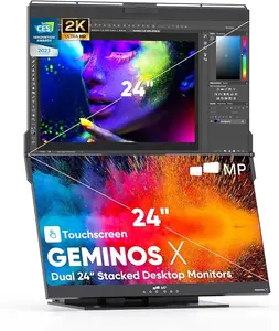 [Live only]Geminos X- 2K Dual 24-inch Desktop Touchsreen Monitor