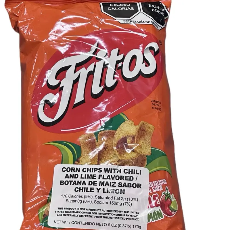 Fritos chile y limon 170g