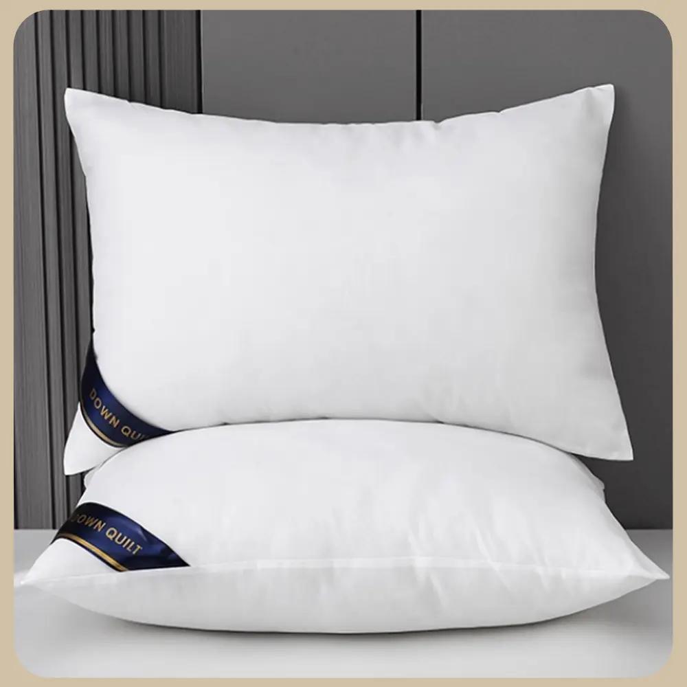 Ultra-Soft Breathable Cotton Sleep Pillow - High-Density Filling, Skin-Friendly, Hand Wash Only, Bedroom Use Home Essential