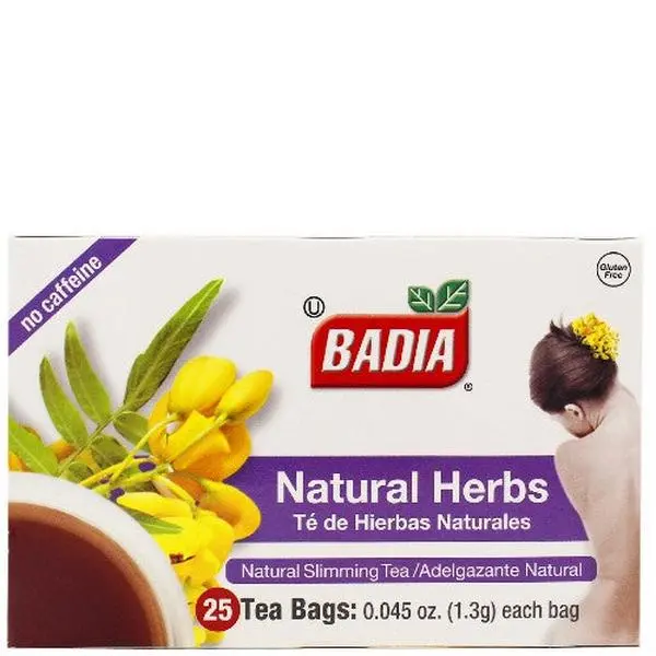 Badia Spices Nature Natural Herbs Detox & Digestive Tea Beverage - 25 Herbal Tea Bags for Health Support
