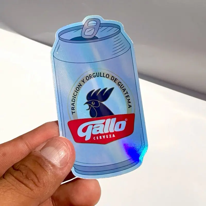 Cerveza Gallo Lata Holographic Sticker