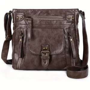 Women's Convertible Crossbody Bag, Shoulder Purse Handbag - Medium Hobo Purse with Front & Side Zipper/Pocket, Adjustable Strap, Snap Closure - Machine Washable Nylon Bag for Everyday, Work, Travel - Organize Wallet, Phone, Makeup Essentials - Women's Eve