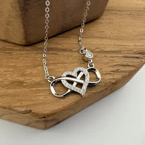 S925 dainty infinity necklace | Sterling silver gifts ideas | gargantilla  plata 925
