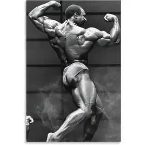 No Framed, Lee Haney Bodybuilder Muscular Man Fitness Poster