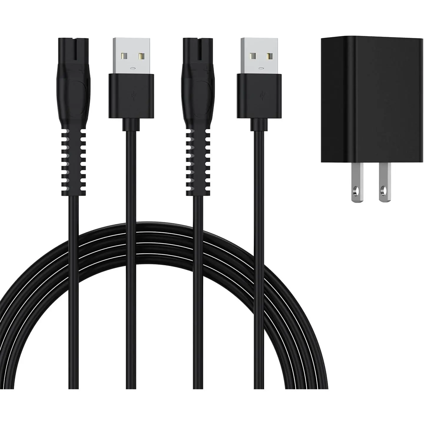 5V One Blade Charger Compatible with Philips Norelco Shaver 2400 2600 X3001/90 OneBlade QP2724 QP2834 MG5910 MG7910 MG9510 X5006 Electric Beard Shaver Power Adapter USB Charging Cable