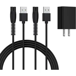 5V One Blade Charger Compatible with Philips Norelco Shaver 2400 2600 X3001/90 OneBlade QP2724 QP2834 MG5910 MG7910 MG9510 X5006 Electric Beard Shaver Power Adapter USB Charging Cable