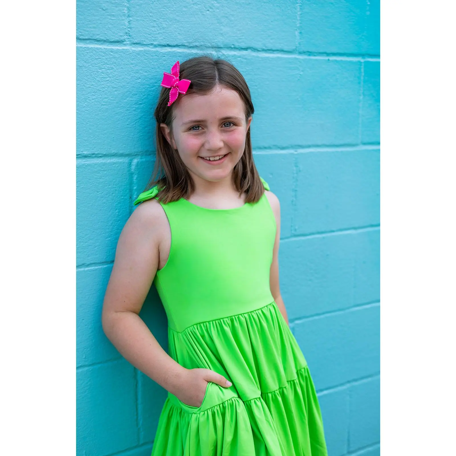 Play All Day Athleisure Dress Set - Lime Light