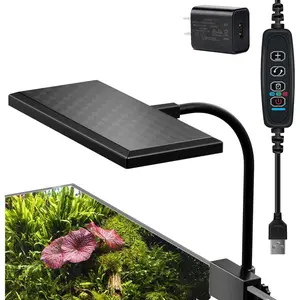 Aquarium Light, 3 Mode Clip  Fish  Light with Timer Function, Full  Aquarium  Light, Adjustable Brightness, for 10-20 Inch Fish