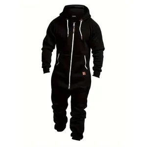 MF New 2024Fall/Winter Men's Hooded Fleece Onesie for Fashion and Casual ClothingdandyGift