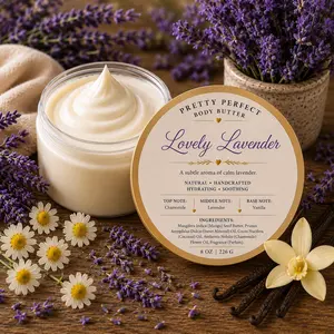 Lovely Lavender Organic Body Butter long-lasting all-day scent
