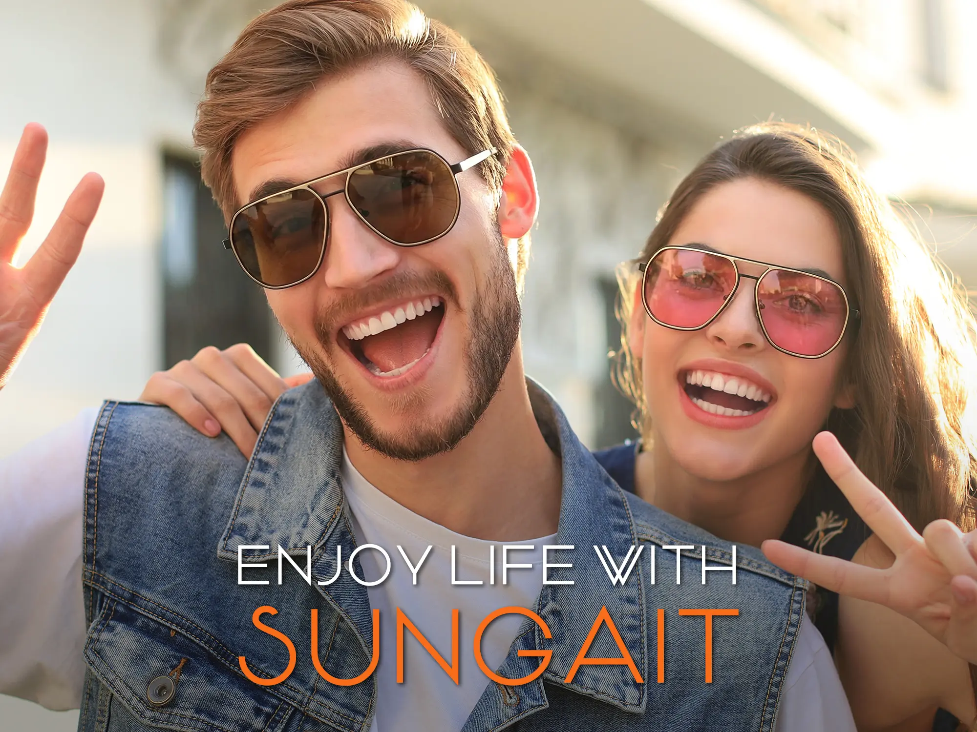 SummerVibes】SUNGAIT Retro Polygon Aviator Sunglasses for 