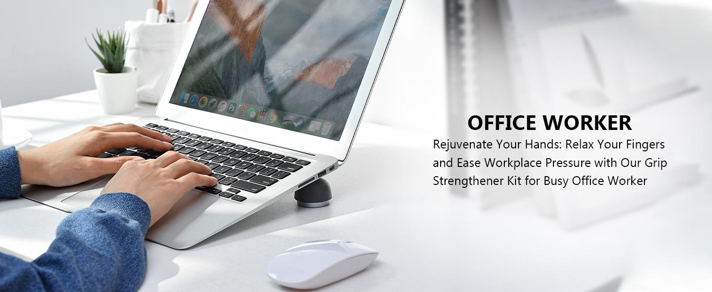 5 PCS Grip Strength Trainer Kit, Hand Gripper Strengthener, Forearm Strengthener, Finger Strengthener, Finger Exerciser, Stress Relief Ball, Forearm Workout Ring for Muscle Building and Injury Recover