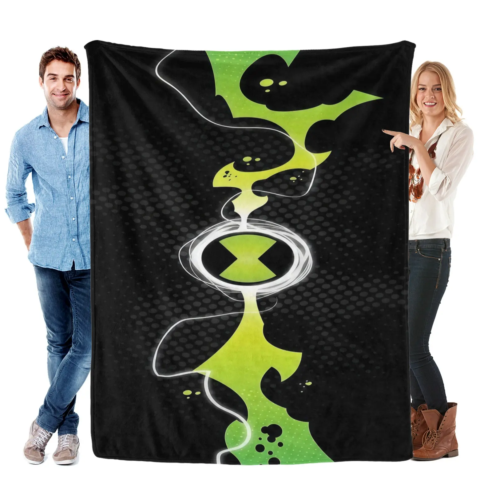 Ben 10 Omnitrix Symbol Blanket | The Ultimate Hero Throw The Most Epic Omnitrix Throw You’ll Ever See Ben 10 Omnitrix Blanket | Perfect for Late-Night Cartoon Binges
