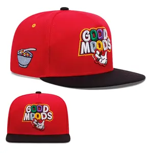 high-quality GOOD letter embroidery Flat edge hat for men Fashionable retro hat women Adjustable snap cap