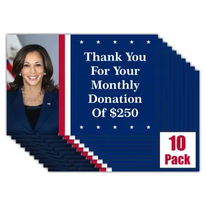 Kamala Harris Prank Postcard Re-Election Donation Funny Practical Joke, Vice President Office Mail Gag Bulk Joke Funny Practical Joke Mail Send To Friends & Family Political Gift 10 Pack