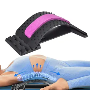 Relax The Back Support with a Multi-Layered Design, Featuring Upper And Lower Back Stretches And a Lumbar Support Device for The Spine. It Has Three Adjustable Settings for Use in Chairs And Cars, And Includes a Massager Body Care Gift Lightweight