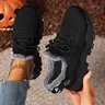 Women's Plus-Size Warm Fleece-Lined Low Top Sneakers, Casual Lifestyle Sneaker, Casual Shoes for Fall & Winter, Comfortable for Indoor and Outdoor Wear, Winter Shoes, Lowtop Casual Sneakers