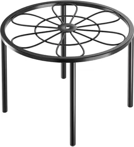10.24" Flower Plant Stand: Metal Flower Pot Stand - Plant Holder for Home Courtyard Indoor Outdoor.
