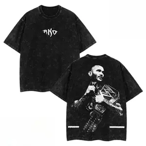 Retro Vintage Limited Edition Culture Kings X WWE Randy Orton - WWE4U Wash Tee Clothes Cotton Menswear Soft Oversized T-Shirt