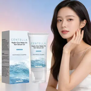 1PCS Centella Hyalu-Cica Water-Fit Sun Serum UV Gel Cream Protection With SPF 50+ PA+ Hydrating &Breathable Sunscreen for Summer Gym,Sport ,Going Out Use