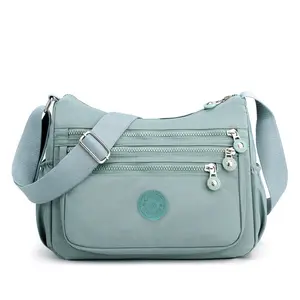 Women Waterproof Nylon Crossbody Messenger Bag, RFID Anti-Theft Lightweight Casual Purse, Multi-Pocket Daily Shoulder Tote Handbag for Commuting, Shopping & Travel Errands cute backpack