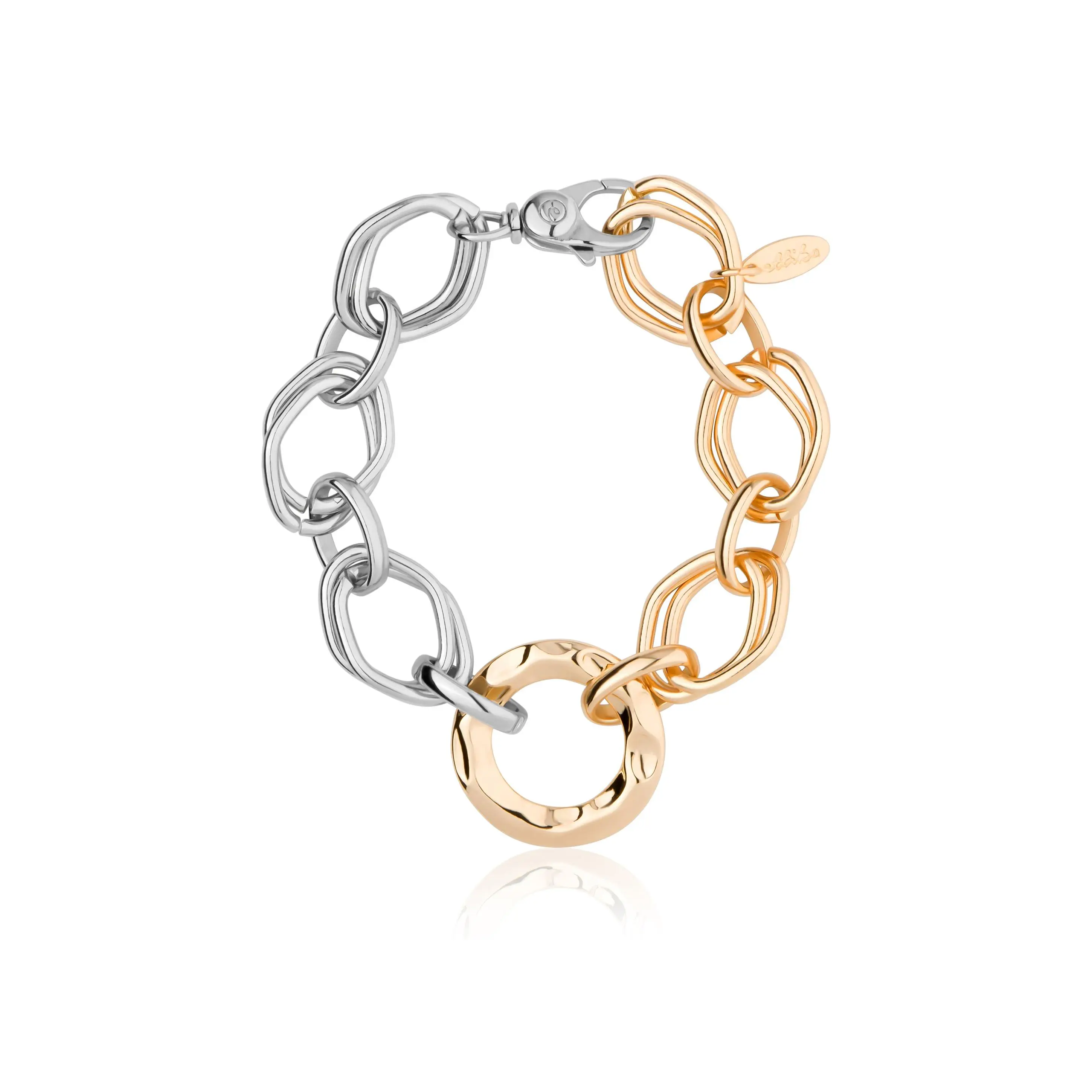 Mixed Metal Chain Link Bracelet Mixed Metal Chain Link Bracelet