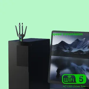 Dual Band 1300Mbps WiFi USB Adapter 2.4G/5Ghz Wi-Fi Dongle USB3.0 802.11AC 4-Antenna Wireless Receiver For PC/Laptop Driver Free