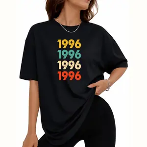 Vintage 1996 Shirt 1996 Birthday Retro Tee Born In 1996 Nostalgic Graphic Tee 1996 Birth Year Casual Top