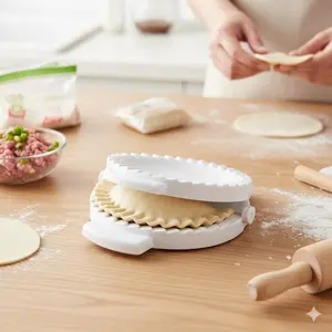 Foldable Anti-Stick Dumpling Maker, Multi-Function Ravioli Press for Home & Commercial Use, Precision Sealing Pasta Tool, Durable Stainless Steel Kitchen Mold, Quick Wonton & Italian Ravioli Wrapper