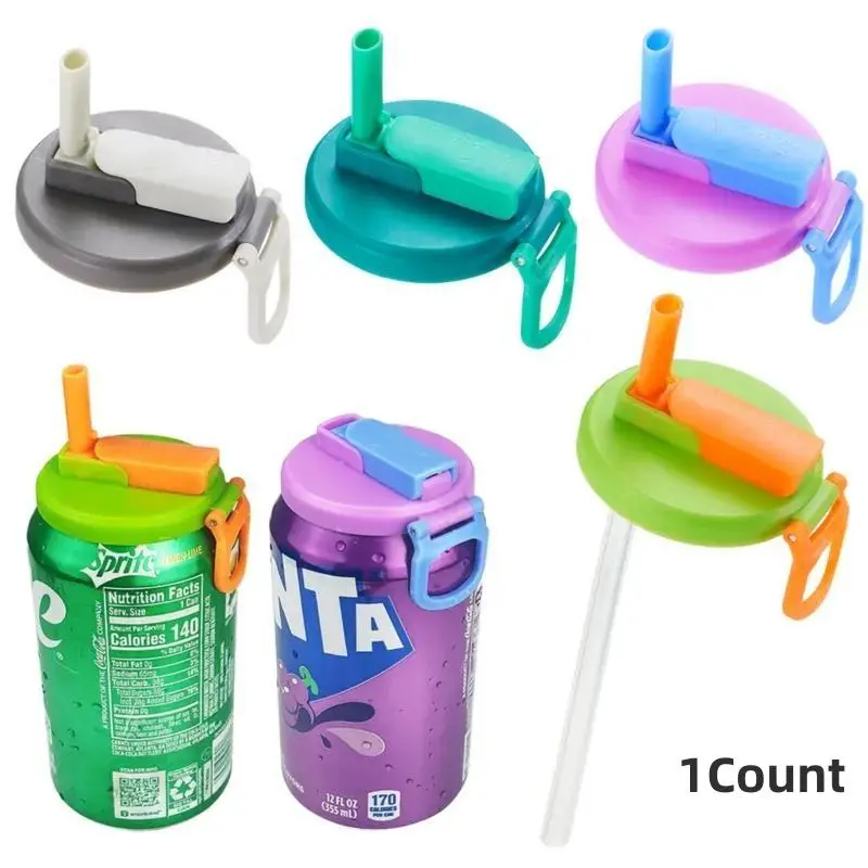 Silicone Drink Can Lid, 1 Count Reusable Leak Proof Drink Can Cover, Leak Proof Lids, Drinkware Accessories for Home, Travel, Outdoor
